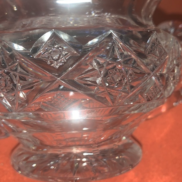 Vintage American Brillant Cut Crystal Sugar bowl - Picture 7 of 8